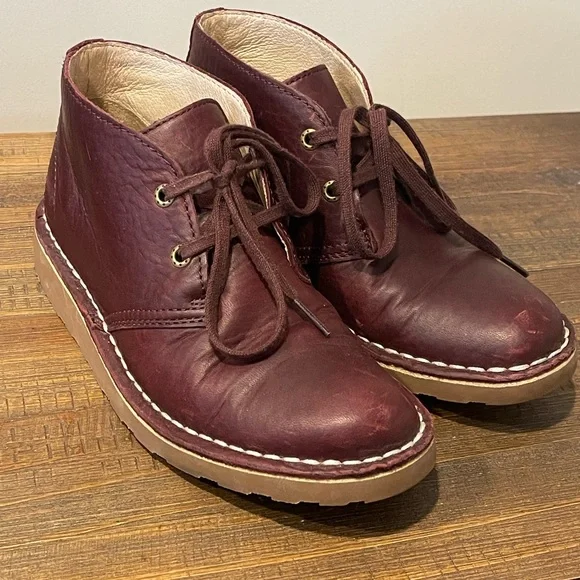 LL Bean Boots Womens 6 Stonington Chukka Burgundy Leather Lace Up Casual - Picture 16 of 16